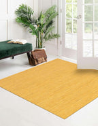 Unique Loom Braided Jute Collection Area Rug - Dhaka (8' Square, Yellow)