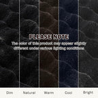 EMME Faux Fur Blanket Twin Size Black - Big Bubble Rabbit Cozy Blanket for Couch, Thick Furry Plush Shaggy Blankets, 650GSM, 60x80 Inches