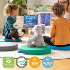 ECR4Kids SoftZone Floor Cushions, Round, Flexible Seating, Contemporary, 6-Piece