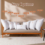 26x26 Euro Pillow Inserts Pack of 2, Decorative Feather Down Pillows with 100% Coton Cover,Throw Pillow for Bed, Couch and Sofa.