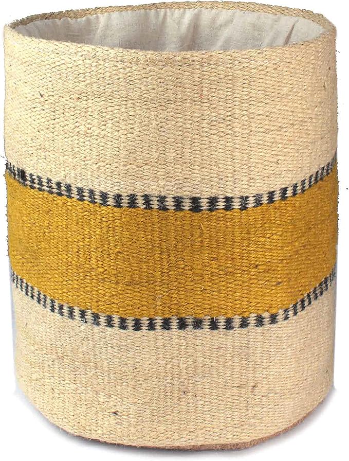 Planter Basket Modern Woven Basket for 10" Flower Pot Indoor Planters, 12” x 12” Storage Organizer Basket Rustic Home Decor, Boho Chic Storage Earth-Friendly Cotton ECO-Twist Planter