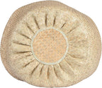 Large Beige Collapsible Seagrass Basket with Handles