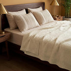 Bedsure 100% Cotton Muslin Blanket King Size for Bed - 4-Layer Breathable and Lightweight Thin Soft Summer Gauze Muslin Blanket for Adults, Linen Beige, 108x90 Inches