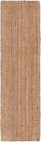 SAFAVIEH Natural Fiber Collection Runner Rug - 2'3" x 8', Tan, Geometric Design, Ideal for High Traffic Areas in Entryway, Kitchen & Bathroom (NF676A-28)