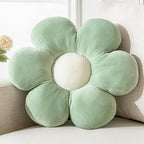 Flower Pillow,Sage Green Pillows Cute Daisy Decorative Throw Pillow Cushion Seating Home Decorative for Bed, Sofa, Couch