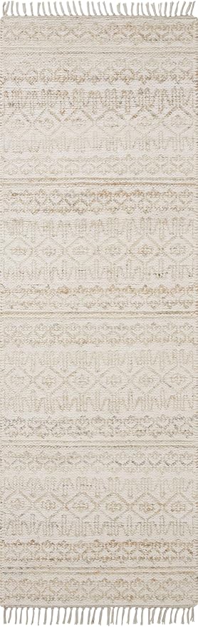 Loloi Angela Rose Rivers Collection RIV-03 Sand/Ivory 2'-6" x 7'-6" Reversible Runner Rug