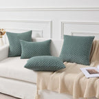 Kevin Textile 14x20 Inch Pillow Cover 1 Pack Boho Decorative Soft Striped Corduroy Lumbar Farmhouse Color Accent Rectangle Cushion Case for Living Room Couch Sofa Bed, Teal Green