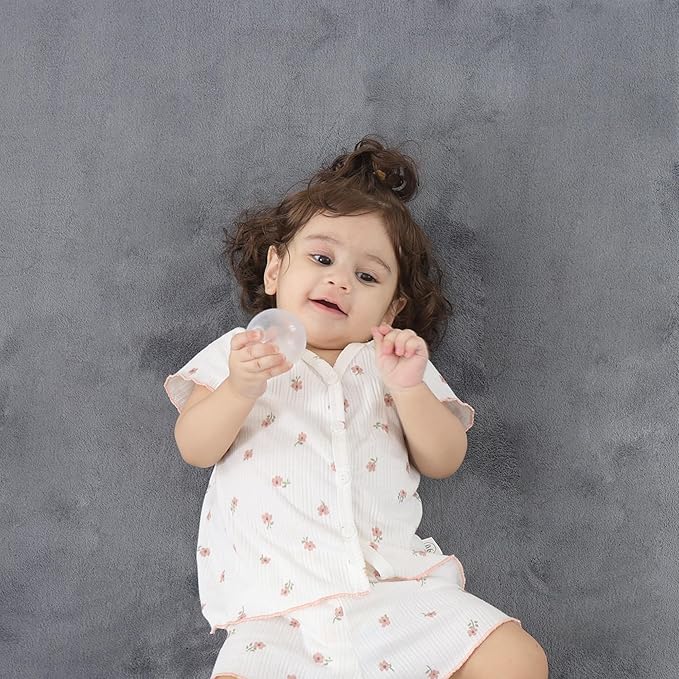 1.3" Thick Baby Floor Play Mat 50x50, Basic Padded Foam Mat for Tummy Time Crawling, Non Slip Cushioned for Babies Toddlers Infants Kids (Dark Grey)
