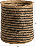 Nearly Natural 13.5in. Handmade Natural Jute Basket Planter, Beige