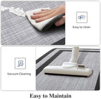 Mattitude Kitchen Mats Set of 2 Cushioned Rugs Anti-Fatigue Mats for Kitchen Floor,Waterproof Non-Slip Mats and Rugs Set for Office,Floor,Laundry 17.3"×29"+17.3"×59",Black