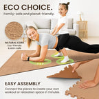 bemaxx Gym Mats Set - 18 pcs EVA Interlocking Foam Floor Tiles (12.6"x12.6"x0.4") 18sqft Protective Gym Flooring Sports Home Workout Exercise Mats Puzzle Garage Fitness Play-Room Pool Treadmill Bike