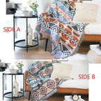Lqprom Boho Southwest Throw Blankets Aztec Southwest Throws Cover Outdoor Camping Picnic Tent Beach Travel 63"x87"