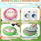 8 Pcs Kids Floor Cushions for Classroom Flexible Round Seating with Handle Soft Waterproof Floor Pillows with Cute Cartoon Animal Pattern for Elementary Daycare Preschool(Farm Animals)