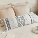 Decorative Boho Lumbar Pillow Cover 14x36 – Beautiful Throw Pillow with Soft Texture for Bed, Couch Decor or as Body Cushion – A Stylish Addition to Your Bedroom