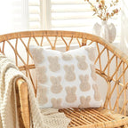 lifein 18x18 Pillow Covers-Throw Pillow Cover Tufted Boho Jacquard Pillow Covers Farmhouse Decorative Pillow Cover Pillow Cases for Gift Couch Sofa Bed Chair Living Room Home Decor