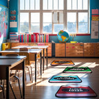 Tinideya 12 Pcs Kids Carpet Circle Seats for Class 16 Inch Round Classroom Rug Floor Cushions Soft First Day of School Educational Mat Non Slip Back to School Learning Playing Areas(Pencils)