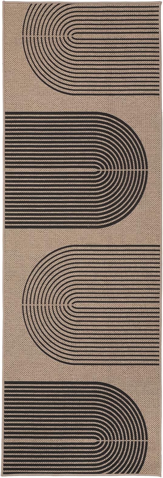 GarveeHome Modern Rainbow Easy Jute Runner Rug, 2x8 Runner Rug for Hallways - Non-Slip Indoor Outdoor Carpet, Washable for High Traffic Laundry Room, Kitchen, Entryway