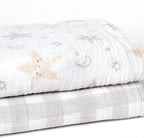 Gerber Baby Unisex 2-Pack Muslin Blanket, Celestial, One Size