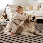 Tangsoo Easy Jute Rug 2x4 Small Rugs for Entryway,Washable Thin Outdoor Door Mat,Non-Slip Indoor Floor Carpet Farmhouse Throw Rainbow Rug for Kitchen Hallway Bedroom Front Porch