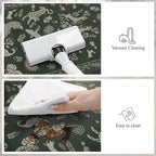 LEEVAN Anti Fatigue Mats for Kitchen Floor Non-Slip, Cushioned Kitchen Mats for Floor 2 Piece, Dark Green Memory Foam Kitchen Mat Set, Waterproof Ergonomic Standing Mat for Bar, Office,Desk, Laundry