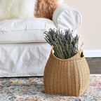 Household Essentials Paper Rope Basket with Handles, Natural