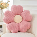 Flower Throw Pillow, Cute Flower Shaped Pillow Decorative Throw Pillow for Bed Couch, Soft Daisy Pillows Floor Seating Cushion Cushions (19.6 Inch Pink)