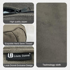 Louis Donné Unstuffed Flannel Fabric Ottoman Pouf Cover Footstool Pouffe Cover Replacement Outdoor Upholstered Foot Rest Storage Solution for Kids Pet Christmas Living Room Home Decor ONLY Cover