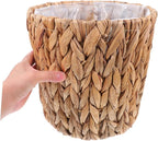 Cabilock Storage Basket Lid Handmade Plant Basket Seagrass Straw Garden Containers for Indoor Outdoor Decorative Flower Pots