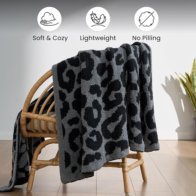 Joiedomi Throw Blanket for Couch Bed Sofa, Knitted Blankets Gifts for Women Mom Girls, Cozy Cute Soft Throw Home Room Decor Aesthetic for Women Mothers Birthday Gifts 50x60 Inches