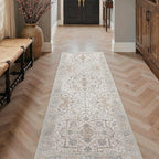 GENIMO Runner Rug 2'6"x8 Machine Washable Non Slip Vintage Hallway Runner Rug, Low Pile Lightweight Rugs for Indoor Entryway, Hallway, Kitchen and Corridor