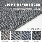 KOZYFLY Runners for Hallways 2x6 ft Washable Kitchen Runner Non Slip Rubber Backed Hall Runners Cotton Entryway Runner Rugs Floor Carpet for Indoor Backdoor Bedroom Kitchen, Grey/Dark Grey