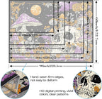 Lifeella Skull Mushroom Tapestry, Gothic Hippie Skeleton Wall Hanging for Bedroom Living Room Dorm Decor, Purple Orange 36x48 inches
