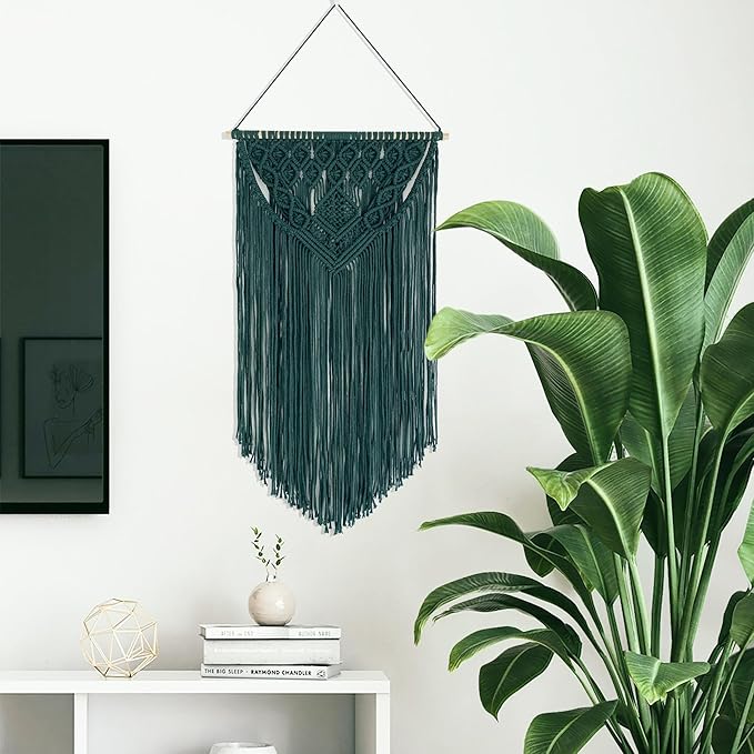 Winterdemoon Macrame Wall Hanging Boho Woven Tapestry Home Decor
