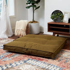 Square Tufted Floor Pillow with Removable Cover, Moss, Large (40")