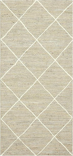 Indian Artisans Hand Braided Jute Kilim Rug 2x3 Area Rug Natural Jute Geometric Pattern Grey White Hand Woven Flatweave Carpet Indoor Outdoor Rugs for Kitchen Garden Yoga Mat