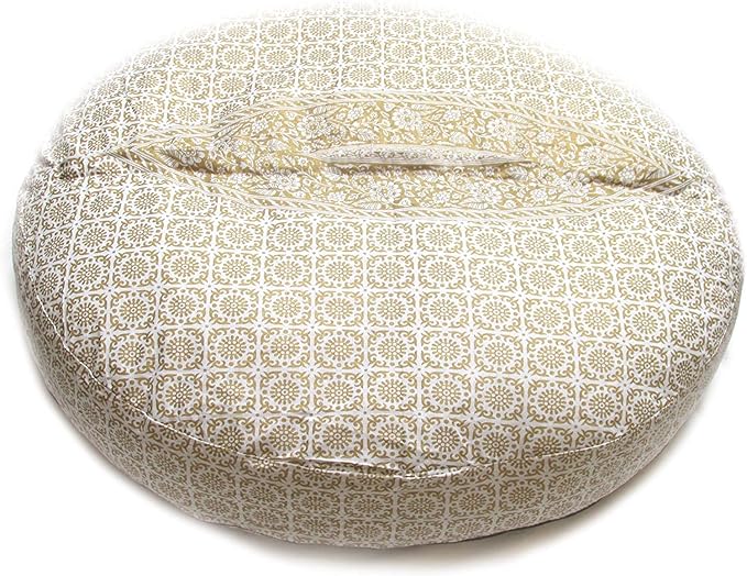 Large Mandala Floor Pillow Cushion Cover Seating Throw Cover Hippie Decorative Bohemian Ottoman Poufs Pom Pom Pillow Case,Boho Indian Boho Chi Bed Cover