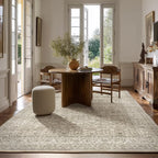 Washable Area Rugs for Living Room: 5x7 Bedroom Area Rug Boho Vintage Rugs Stain Resistant Non Slip Low Pile Soft Lightweight Carpet for Kitchen Dining Room Farmhouse Nursery Kids Room