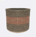 Jute Planter Basket Woven Basket for 8" Flower Pot Floor Indoor Planters, 10” x 10” Storage Organizer Basket Rustic Home Decor, Boho Storage Earth-Friendly Planter (10x10 Inches, Kathia Strip 25)