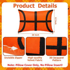 2 Pcs Basketball Velvet Pillow Covers 12 x 20 Inch 3D Tufted Embroidery Sports Theme Basketball Decorative Throw Cushion Case for Bedroom Sofa Living Room Couch Chair Home Decor