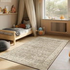 Washable Entryway Small Area Rugs: Door Mat Indoor Entrance 4x6 Boho Rug Stain Resistant Non-Slip Rubber Backing Soft Carpet for Kitchen Front Door Indoor Entrance Entry Bedroom Kids Room