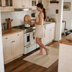 Easy Jute Rug 2x3: Indoor Outdoor Natural Boho Front Door Mat Non Slip - Farmhouse Neutral Contemporary Small Carpet for Entryway Kitchen Bathroom Bedroom Washable