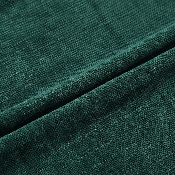 Set of 4 Soft Textured Decorative Throw Pillow Covers 20x20 Inch Cozy Farmhouse Cushion Cover Square Accent Pillow Cases for Bed Couch Sofa Living Room, Dark Teal