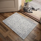 Washable 2'x3' Non Slip Rug Vintage Soft Low Pile Lightweight Boho Area Rugs for High-Traffic Areas (Entryway, Kitchen, Hallway), Farmhouse Decor