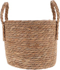 Cabilock Seagrass Planter Basket Wicker Flower Pot Straw Flowerpot for Indoor Plants 9.8 H X 9.8 W Decorative Boho Style Planter for Living Room Patio Garden