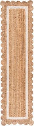 SAFAVIEH Natural Fiber Collection Area Rug - 2'3" x 7' Runner, Natural/Ivory, Geometric Design, Ideal for High Traffic Areas in Living Room, Bedroom, Dining (NF896A)