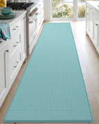 DEXI Kitchen Floor Mats Cushioned Anti Fatigue, 17x95, Long Standing Runner Rug Waterproof, Comfort Memory Foam Padded for Front Sink Laundry, Turquoise