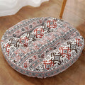 Large Round Floor Cushion, Comfortable Cotton and Linen Boho Meditation Pillow Tatami Seating Cushion for Room Reading Book Nursery Room Balcony,D,60 * 60cm