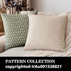 Foindtower Set of 2 Decorative Neutral Floral Print Throw Pillow Covers Vintage Accent Farmhouse Cushion Covers Boho Home Decor for Sofa Couch Chair Bedroom Living Room,24×24 Inch,Ivory Beige
