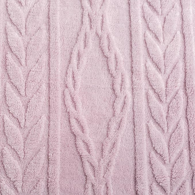 YUSOKI Queen Size Blanket Single Layer,Weight(4.4lb),370GMS-3D Stylish Design for Gift Home Decor (Rose Pink,90"x90")