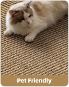Color&Geometry Handwoven Jute Entry Rug - Natural Textured Front Door Mat 24"x36", Non-Slip Durable & Eco-Friendly Doormat for High-Traffic Entrance, Rustic Farmhouse Welcome Mat, Sisal Brown
